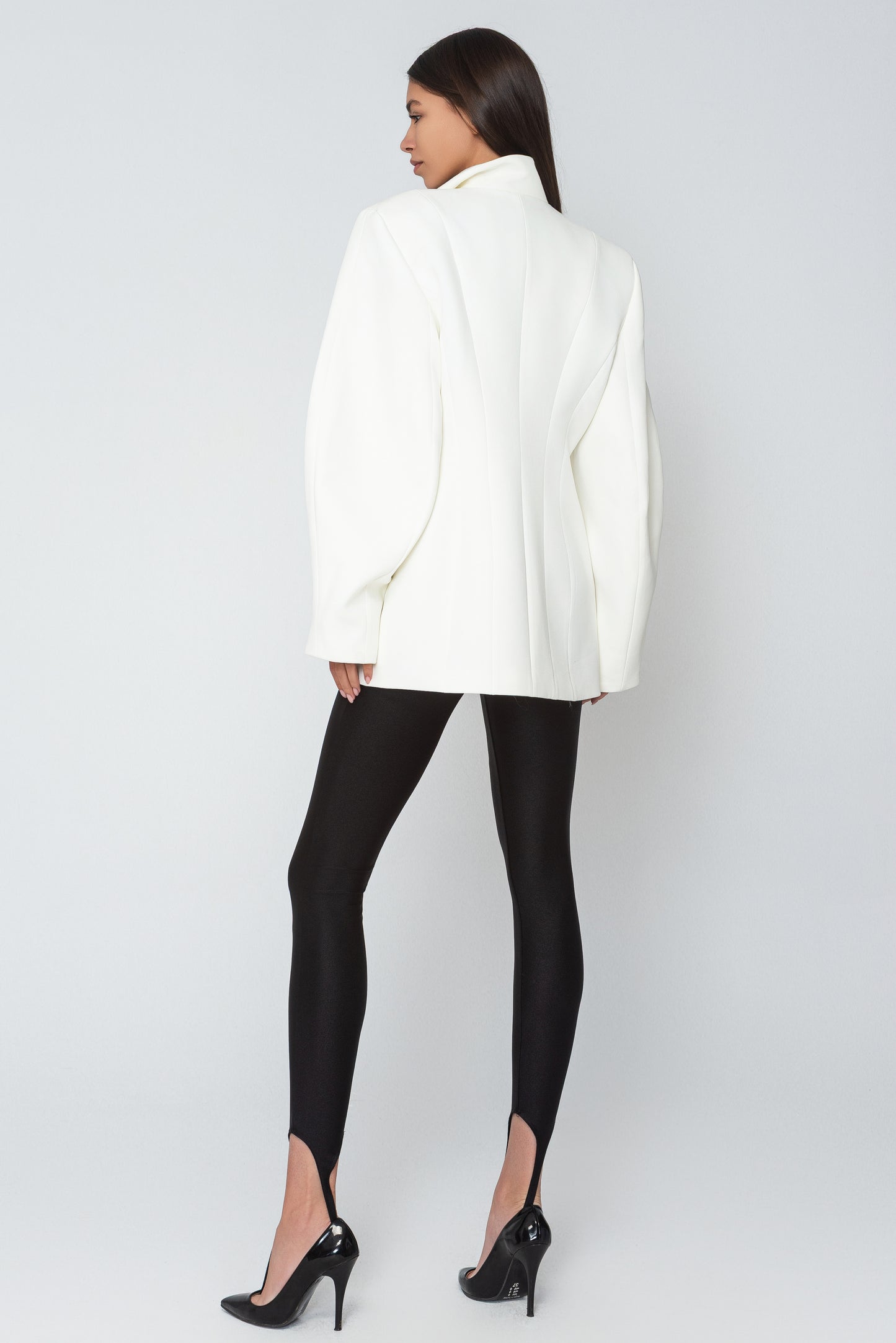 Bordeaux Blazer White