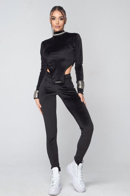 Black Velvet Pants